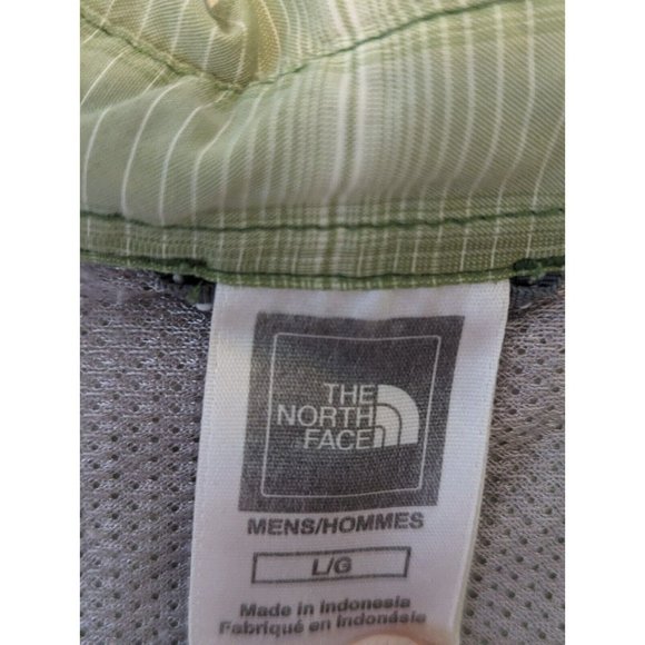 THE NORTH FACE Button-up Mens Large Green Plaid Short Sleeve Vaporwick - Picture 3 of 6